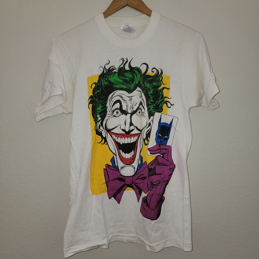 Vintage 1988 Batman Joker The Killing Joke DC Single Stitch Graphic T Shirt M
